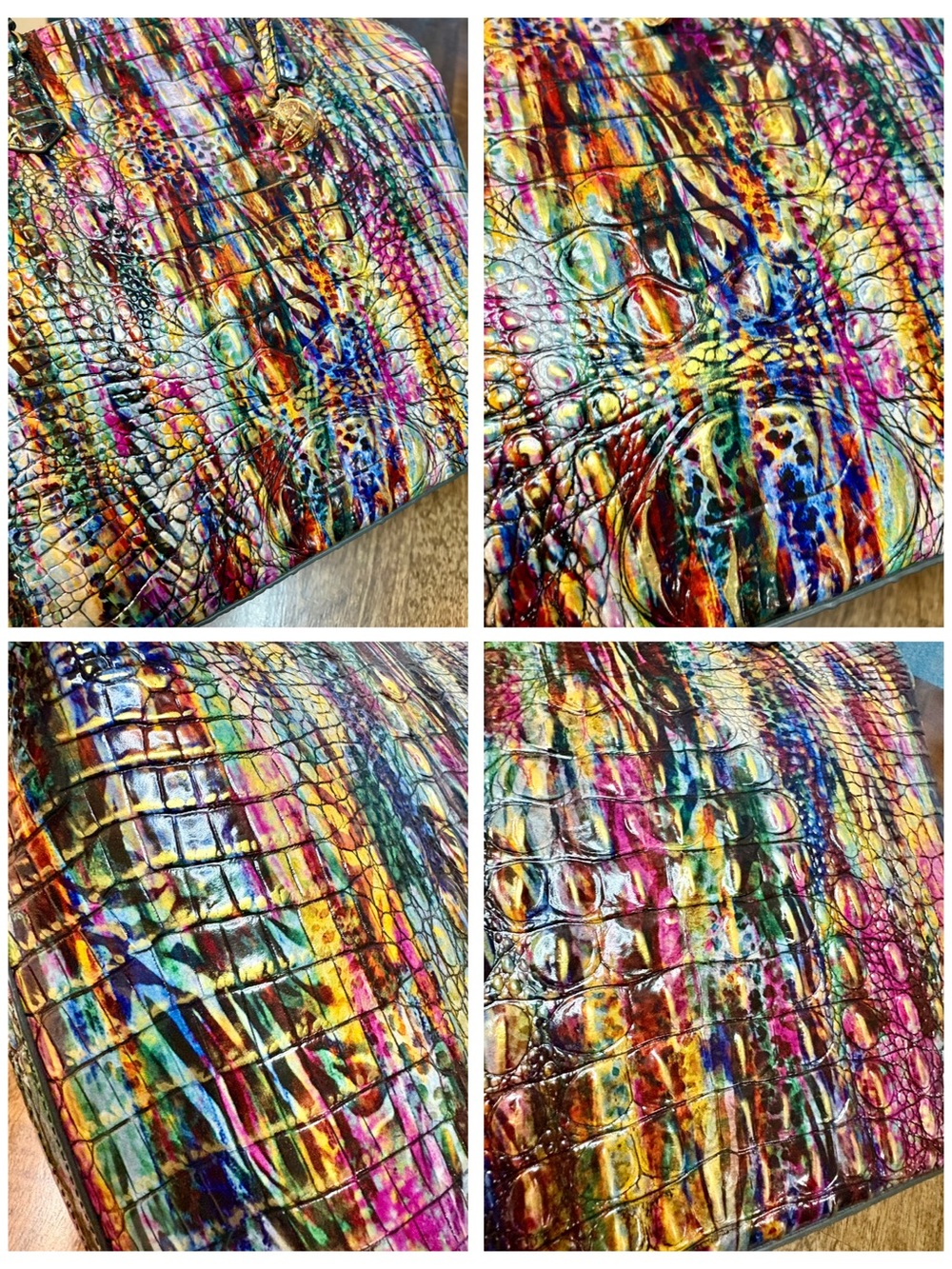 Brahmin EUC Lrg Dux - Virtuous - EXCLUSIVE - Exotic - Metallic - VERY RARE - Picture 10 of 16